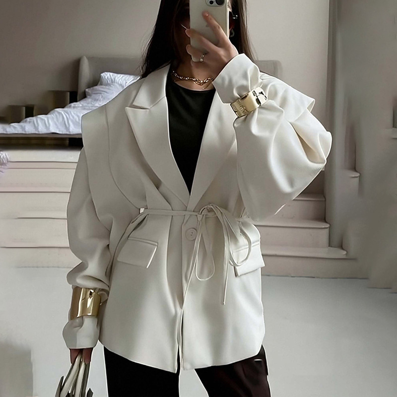 Men'S Formal Wear Belt - Zekye Women's Blazer with High-End Style