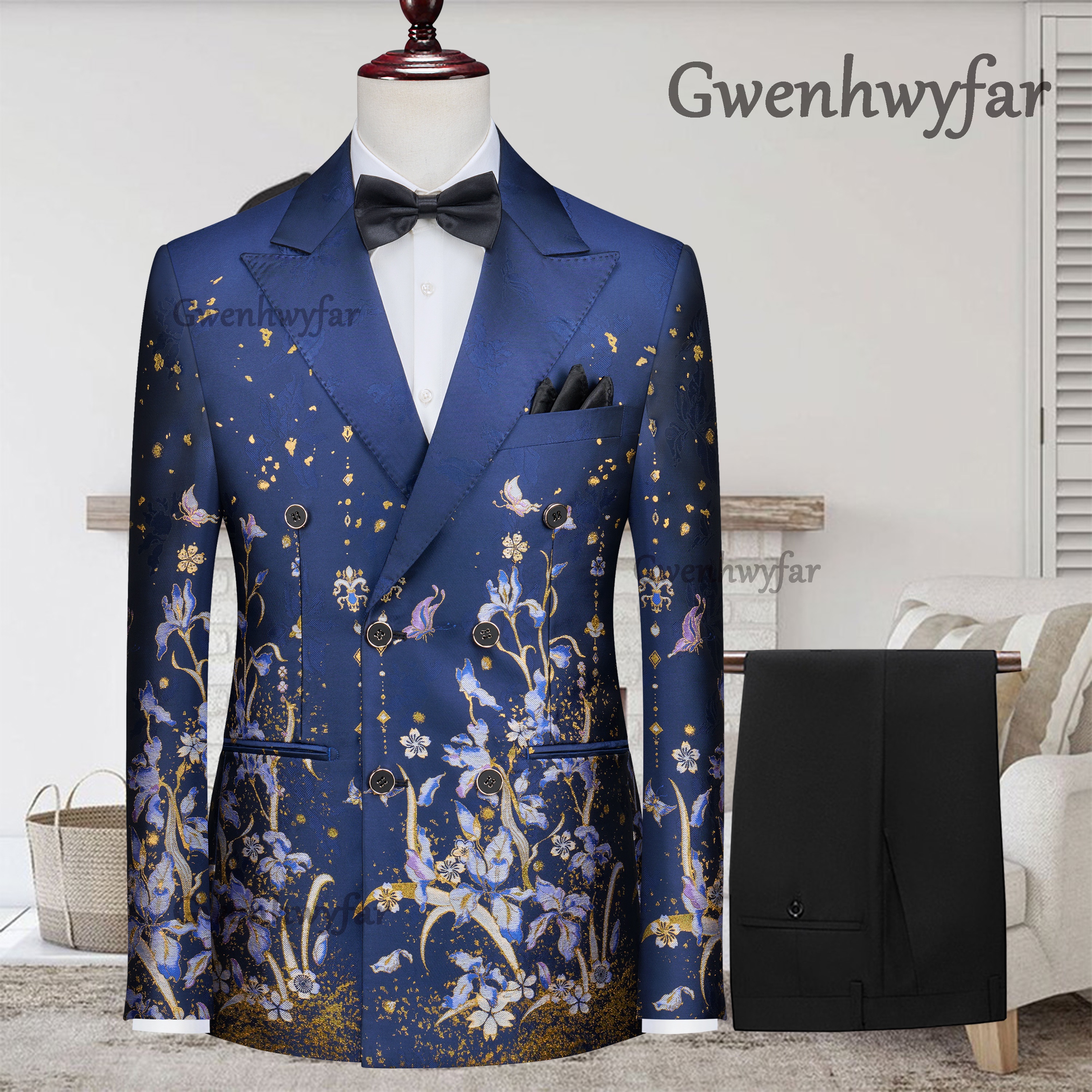 Formal Men Party Wear Jacket - Gwenhwyfar 2026 Men's Customized Luxury Tuxedo