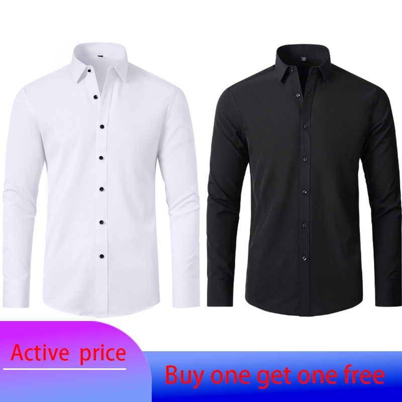 Men Formal Wear Summer - 6XL Men's fashion long-sleeved shirt Spring