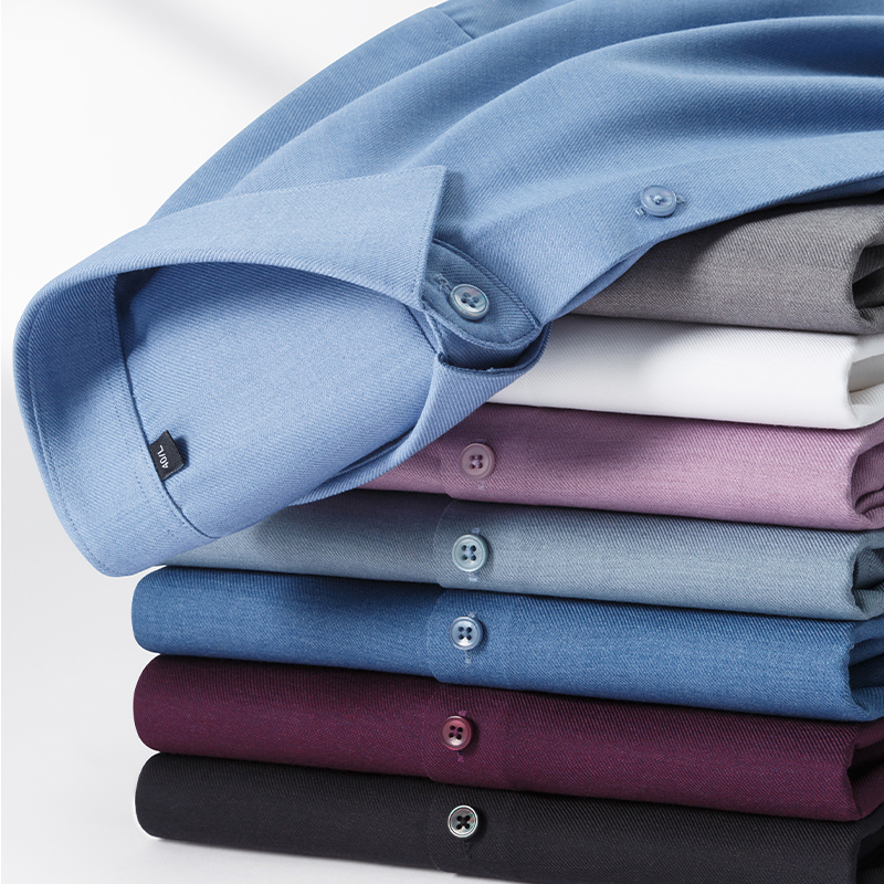Men Formal Wear Design - Men's Slim Fit Wool Long Sleeve