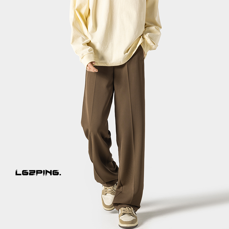 Men Formal Wear Set - Brown Black Suit Pants Men Fashion