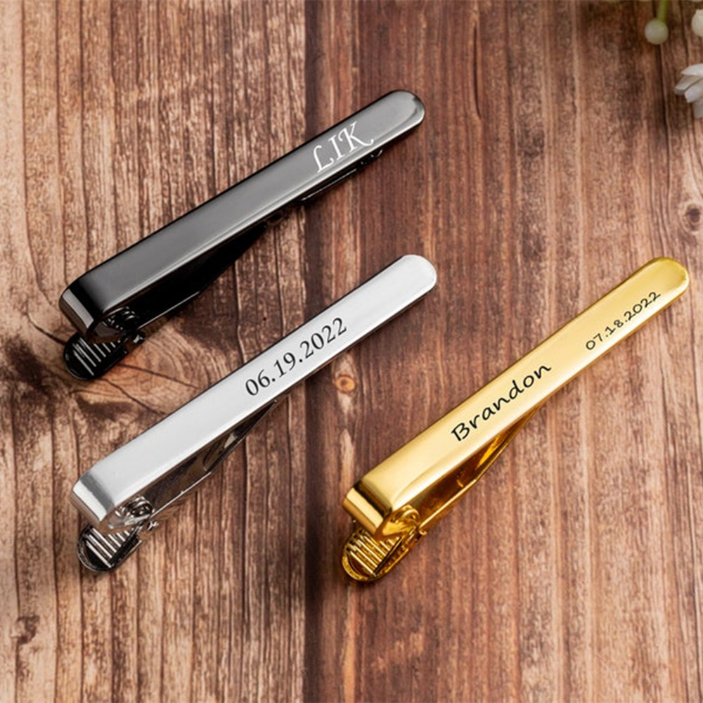 Men Formal Wear Set - Personalized Custom Logo Name Necktie Pin