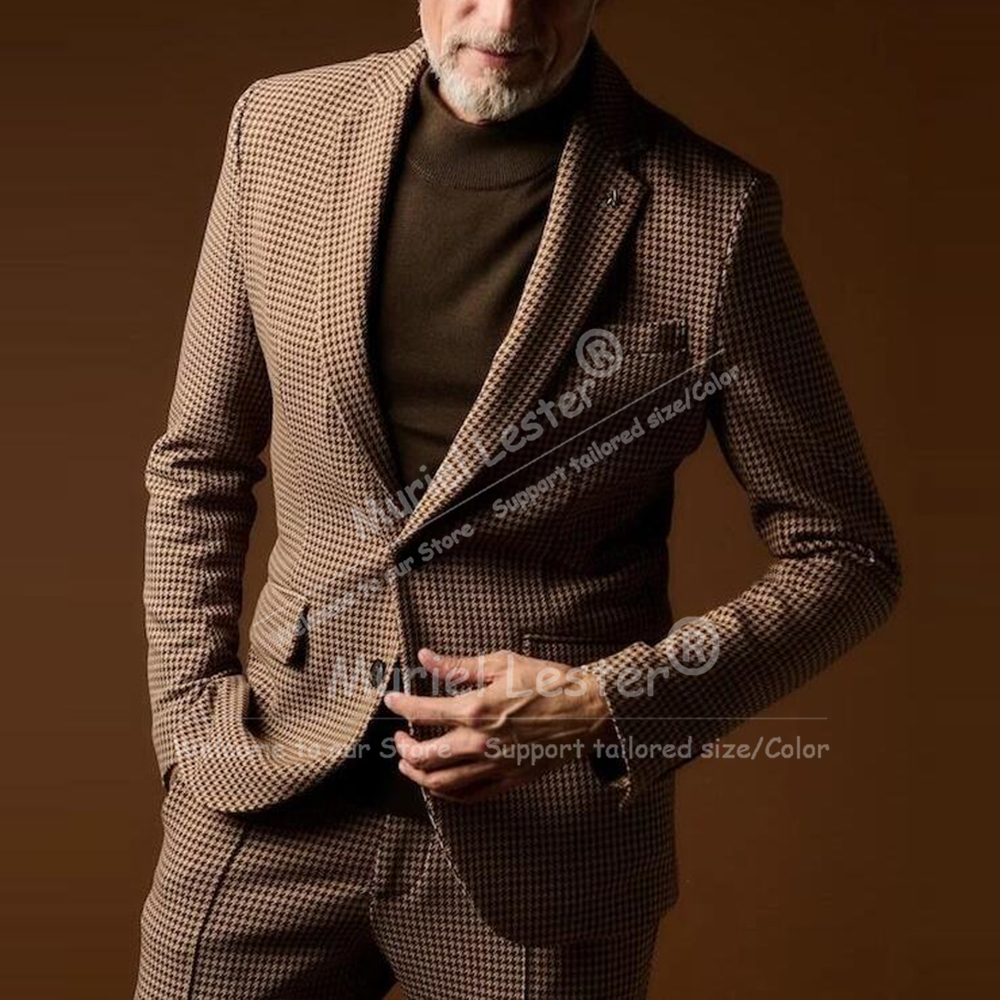 Formal Men Party Wear Jacket - Vintage Suits Men 2 Piece Sets
