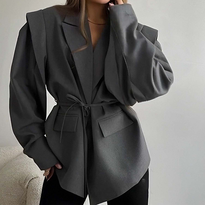 Zekye Women's Blazer with High - مراجعة Men'S Formal Wear Belt وسعره