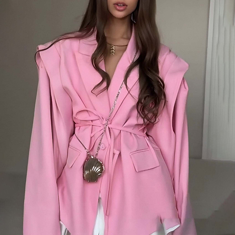 Zekye Women's Blazer with High - مراجعة Men'S Formal Wear Belt وسعره