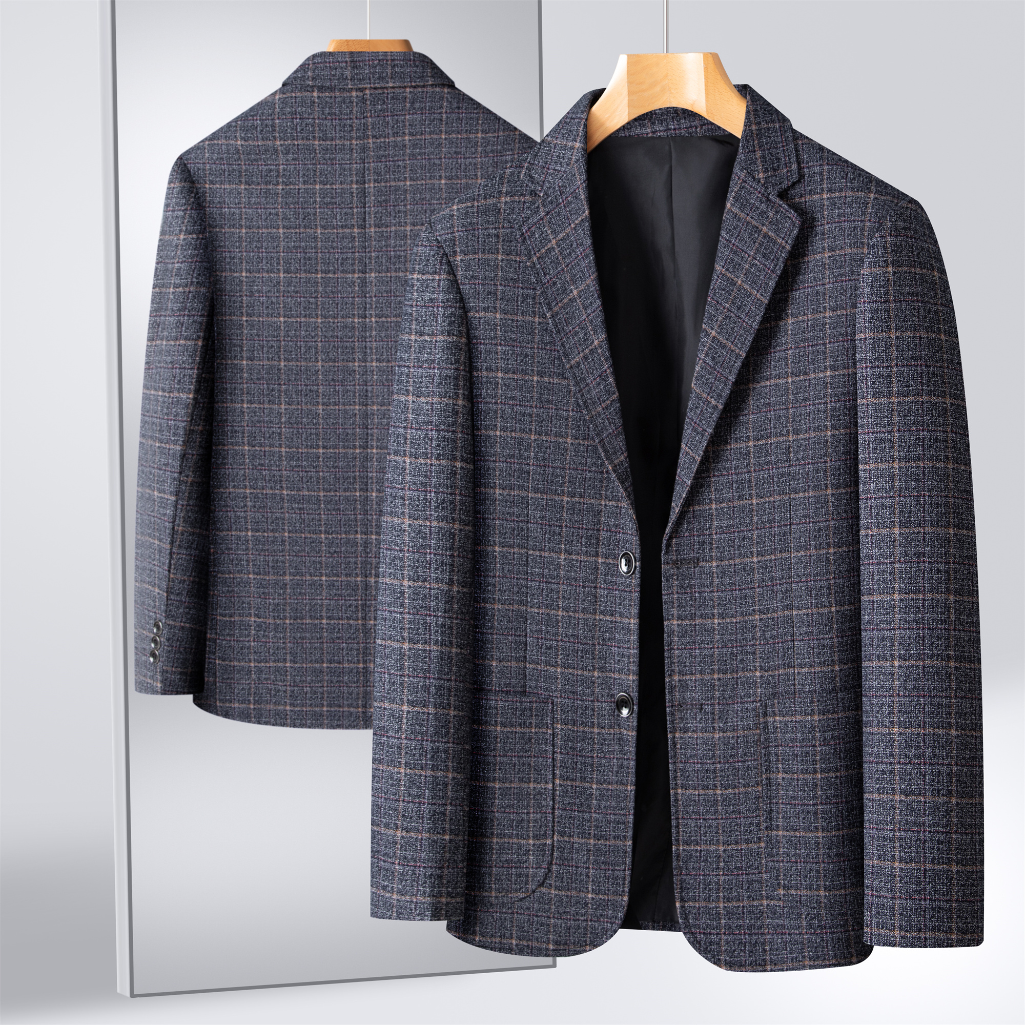 Striped Suit Men's Plaid Suit  - مراجعة Men Formal Wear Summer وسعره