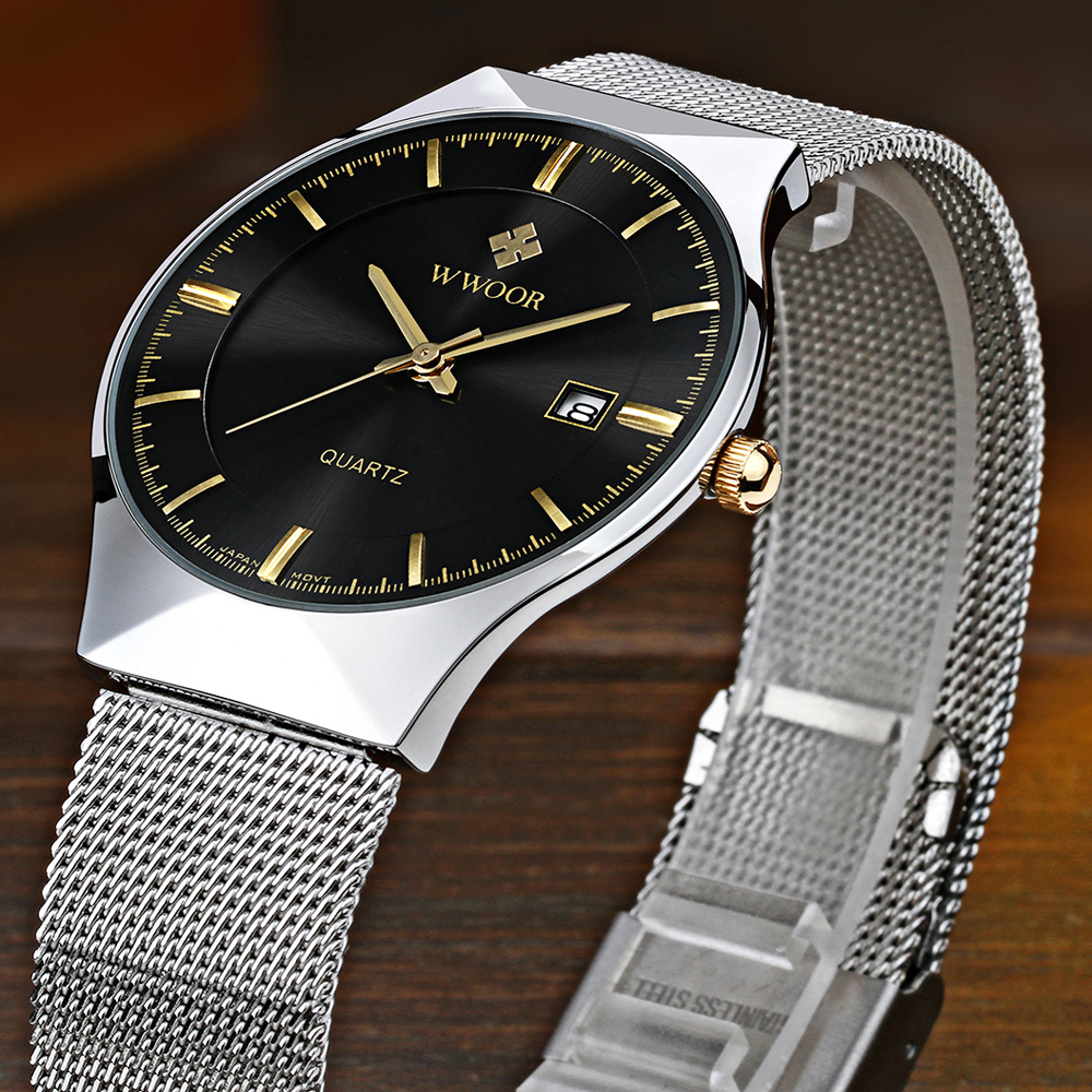 WWOOR Fashion Luxury Men Watch - مراجعة Men'S Formal Wear Belt وسعره