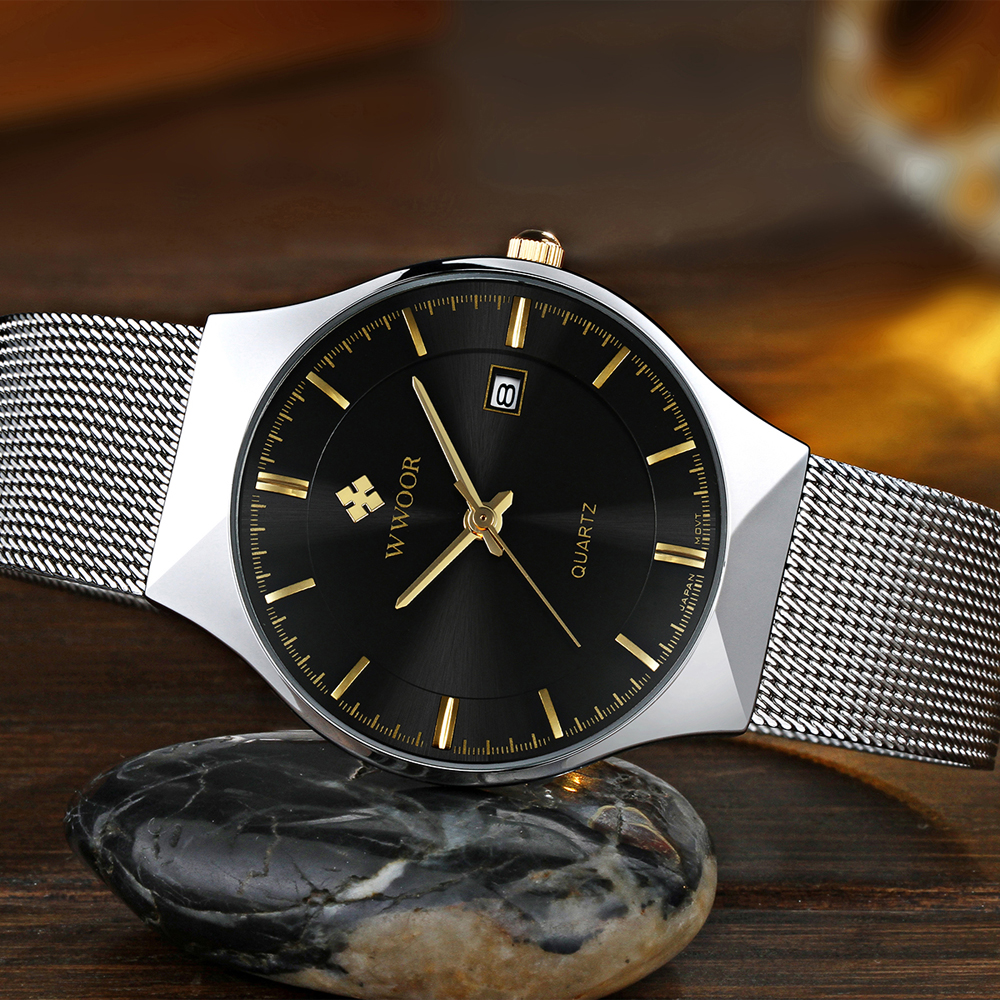 WWOOR Fashion Luxury Men Watch - مراجعة Men'S Formal Wear Belt وسعره