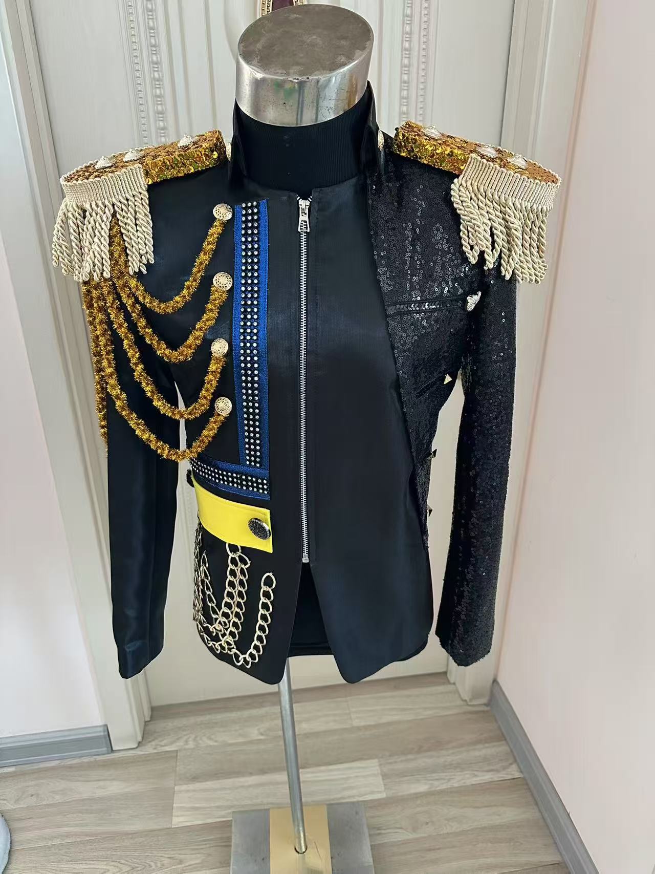 New Men Tassel Royal Jacket We - مراجعة Formal Men Party Wear Jacket وسعره