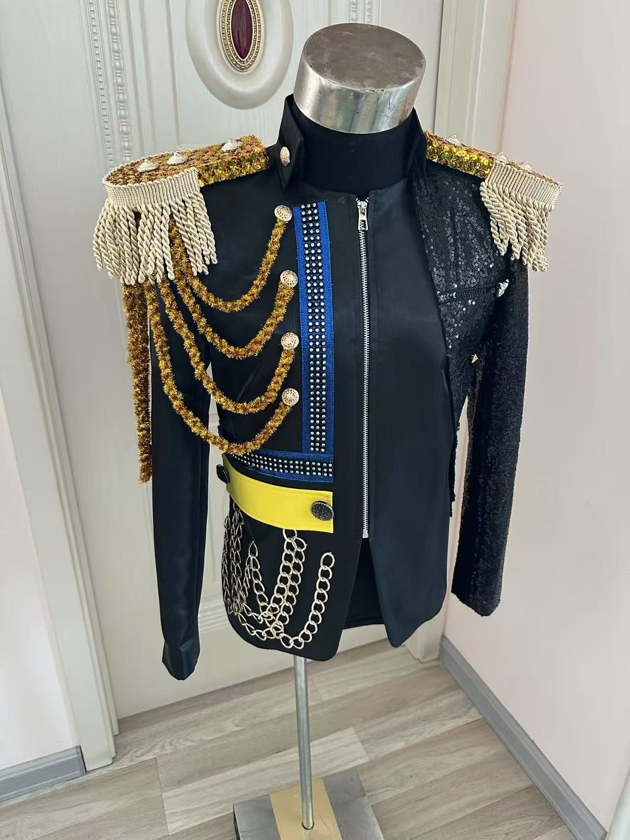 New Men Tassel Royal Jacket We - مراجعة Formal Men Party Wear Jacket وسعره