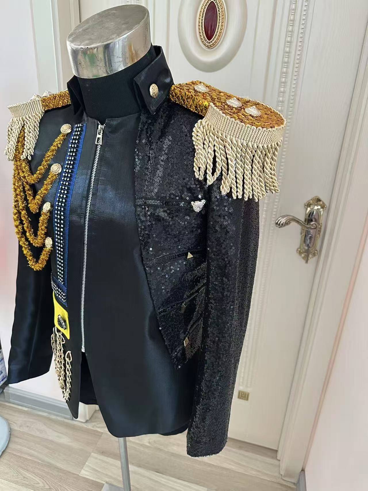 New Men Tassel Royal Jacket We - مراجعة Formal Men Party Wear Jacket وسعره