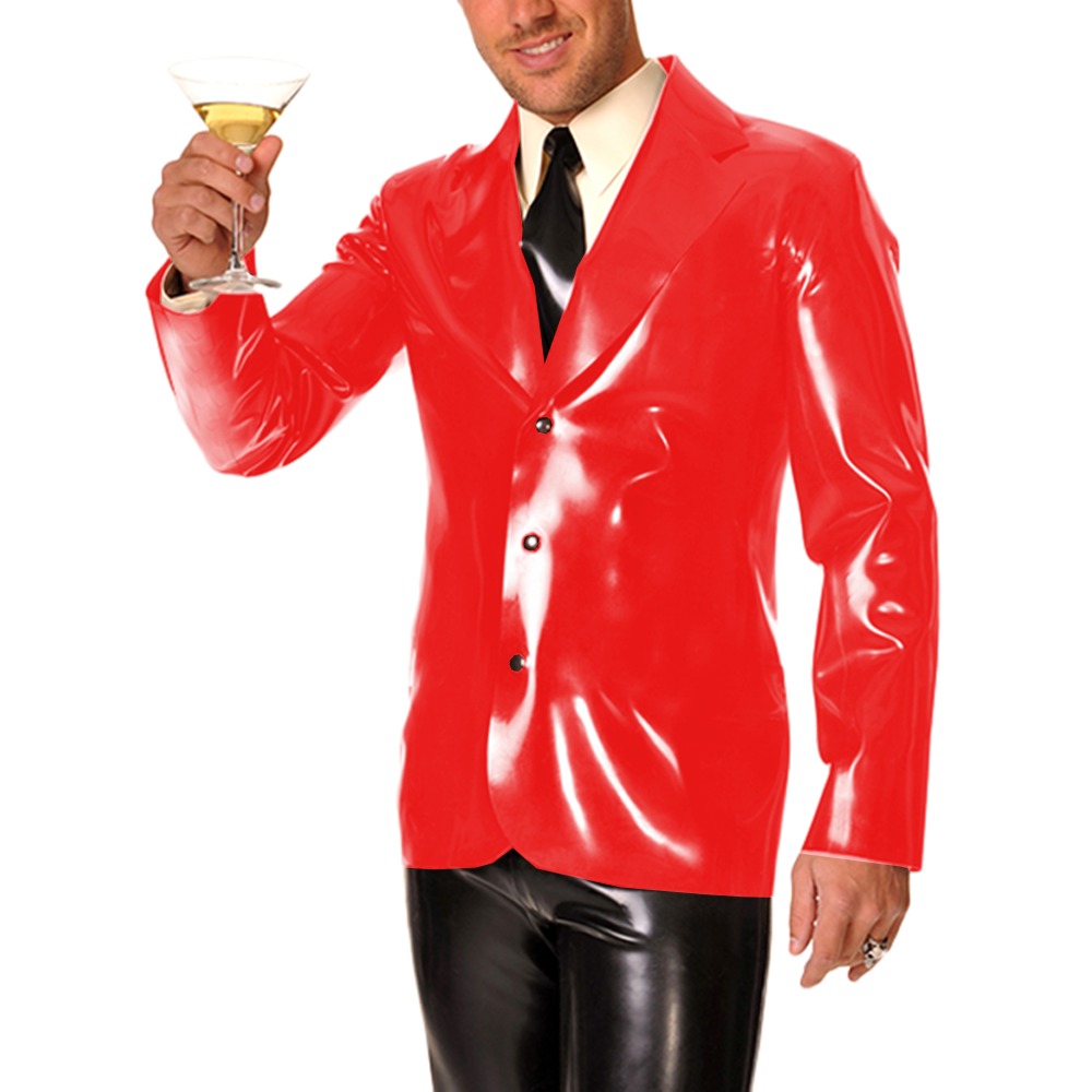 Men's Long Sleeve Vinyl PVC Le - مراجعة Men Formal Wear Look وسعره