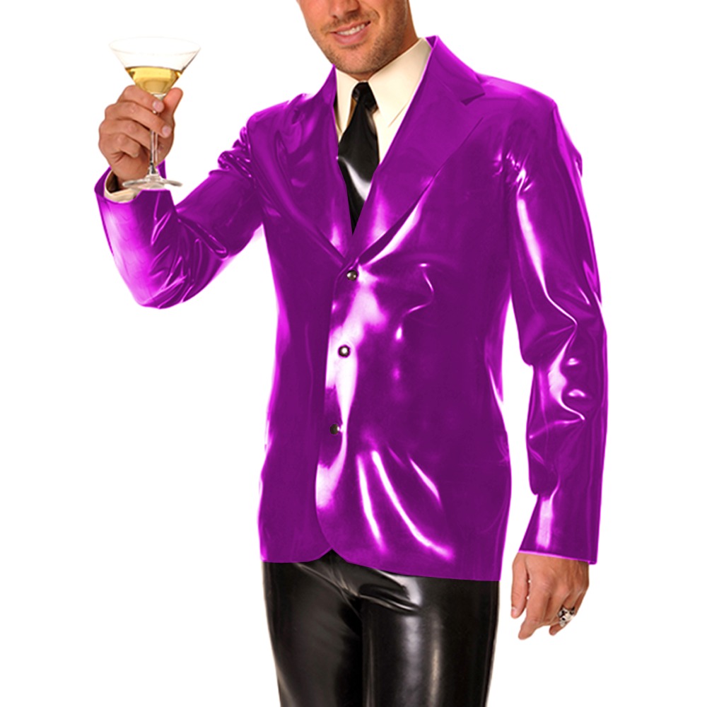 Men's Long Sleeve Vinyl PVC Le - مراجعة Men Formal Wear Look وسعره
