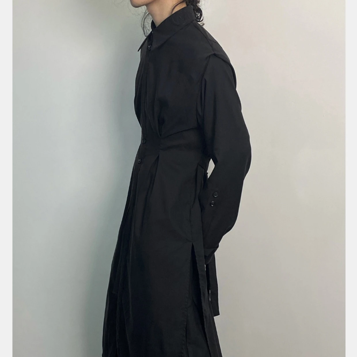 Y2K Gothic Trench Coat Men Dar - مراجعة Men'S Formal Wear Belt وسعره