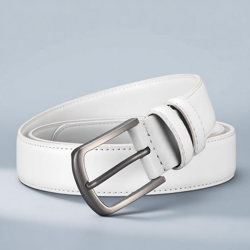 Men's Formal Belt, Solid White - مراجعة Men'S Formal Wear Belt وسعره