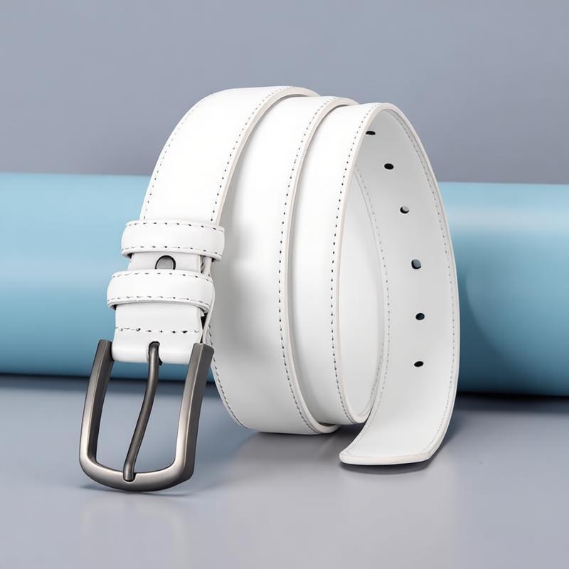 Men's Formal Belt, Solid White - مراجعة Men'S Formal Wear Belt وسعره
