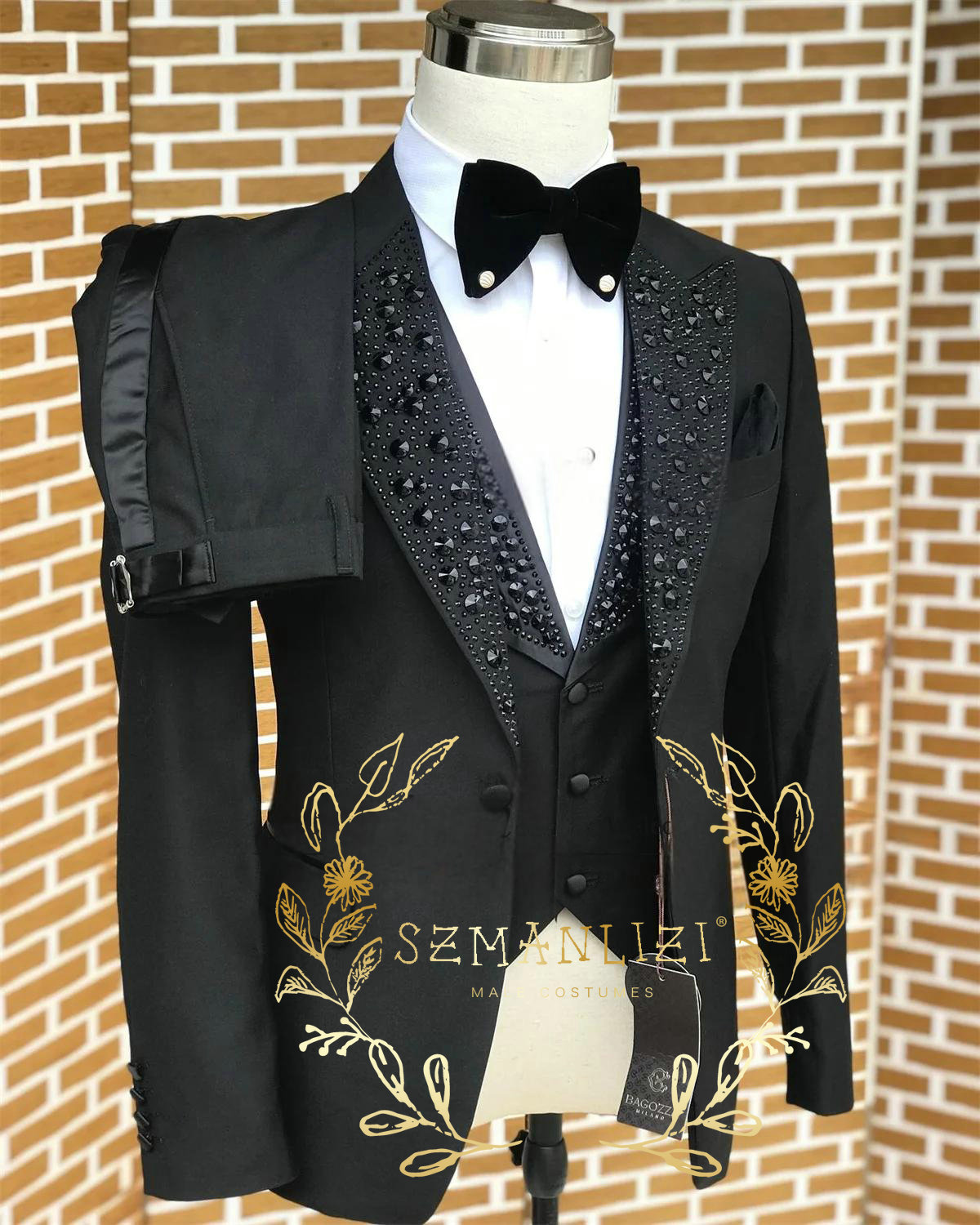 Black Men Suits Luxury Stone C - مراجعة Men'S Formal Wear In Wedding وسعره