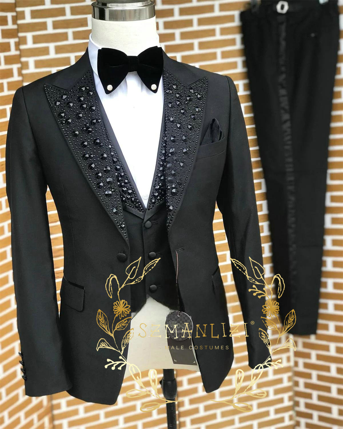 Black Men Suits Luxury Stone C - مراجعة Men'S Formal Wear In Wedding وسعره