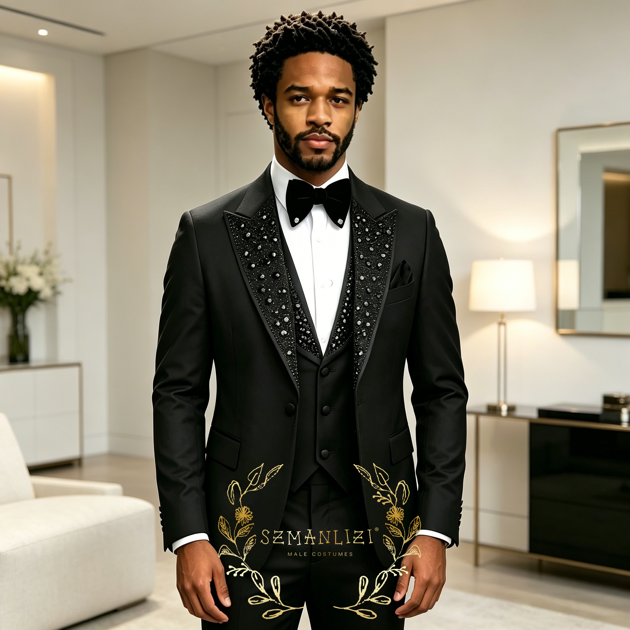 Black Men Suits Luxury Stone C - مراجعة Men'S Formal Wear In Wedding وسعره