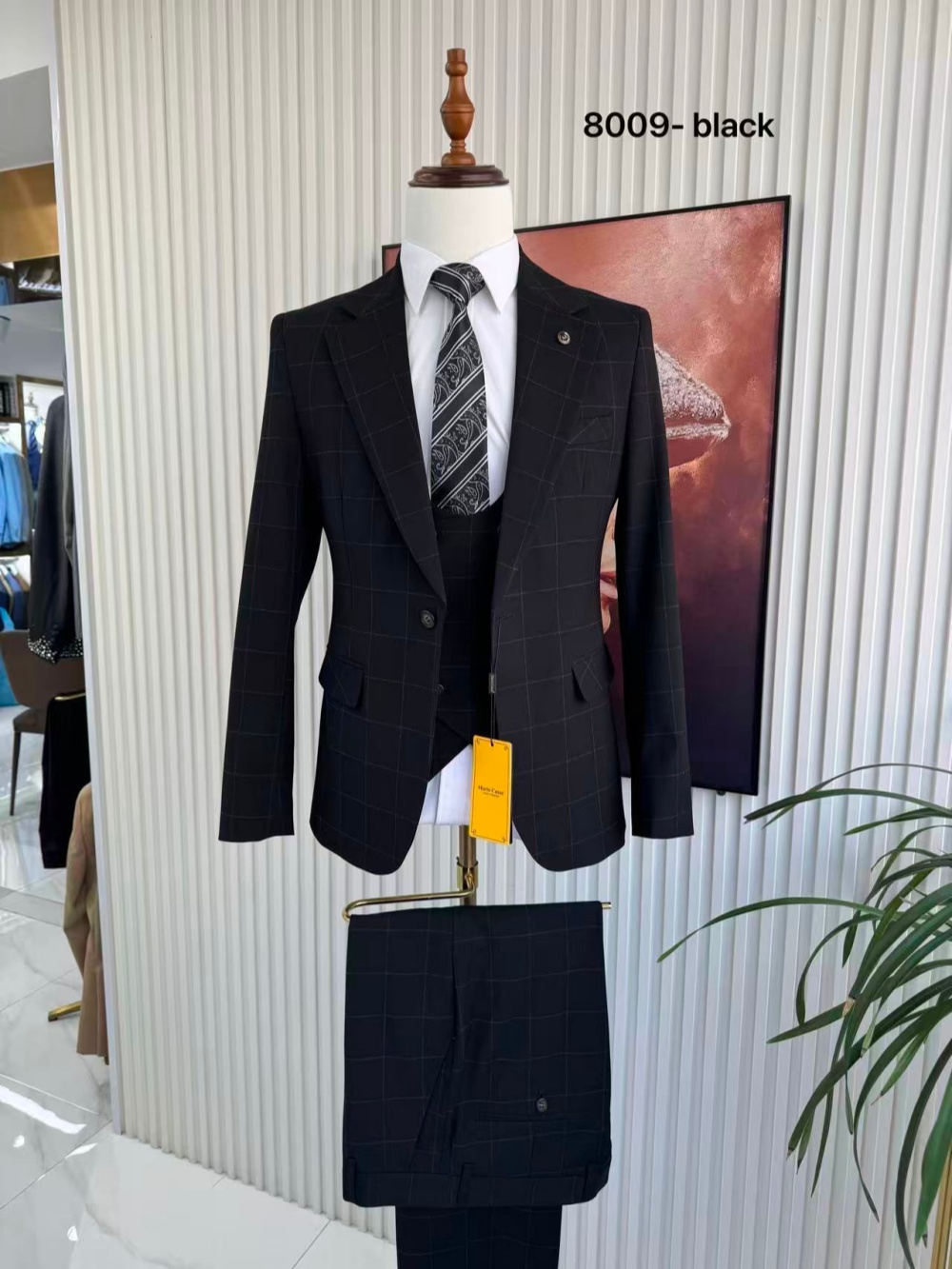 Men's Plaid Tuxedo 3 Pieces Ja - مراجعة Formal Men Party Wear Jacket وسعره