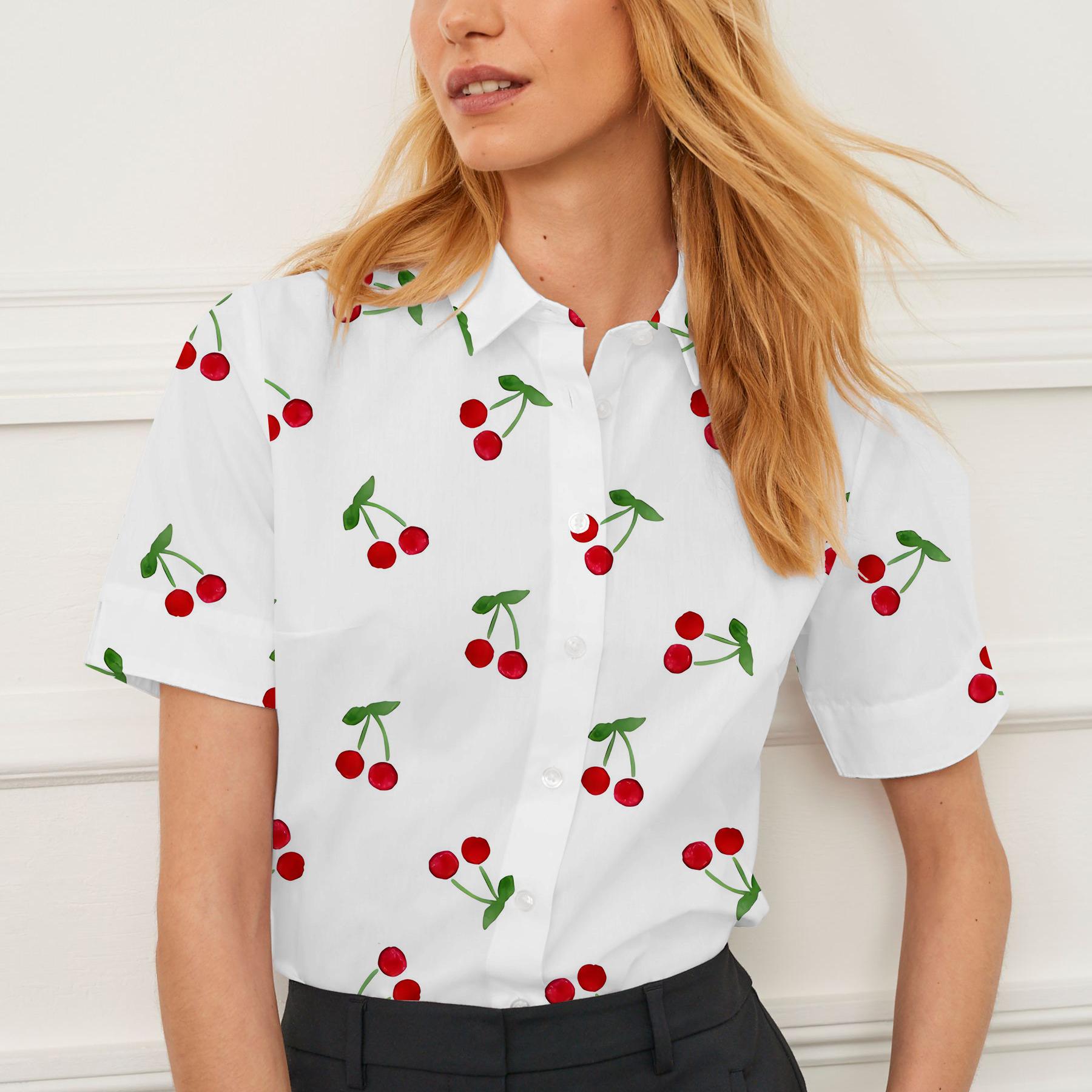 Summer women's 3D Print Shirt  - مراجعة Men Formal Wear Summer وسعره