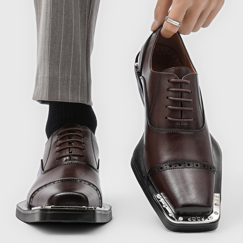 Men's leather shoes - British  - مراجعة Men Formal Wear Look وسعره