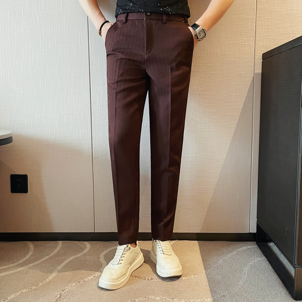 2025 Spring Summer New Men's T - مراجعة Men Formal Wear Set وسعره