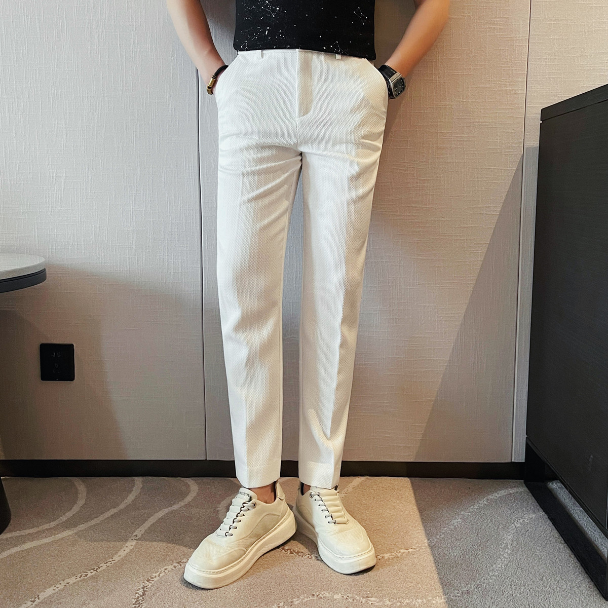 2025 Spring Summer New Men's T - مراجعة Men Formal Wear Set وسعره