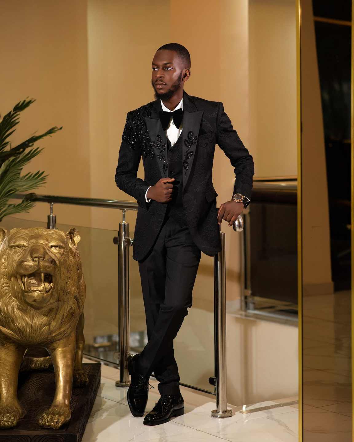 Fashion Men Suits Applique 2-p - مراجعة Formal Men Party Wear Jacket وسعره