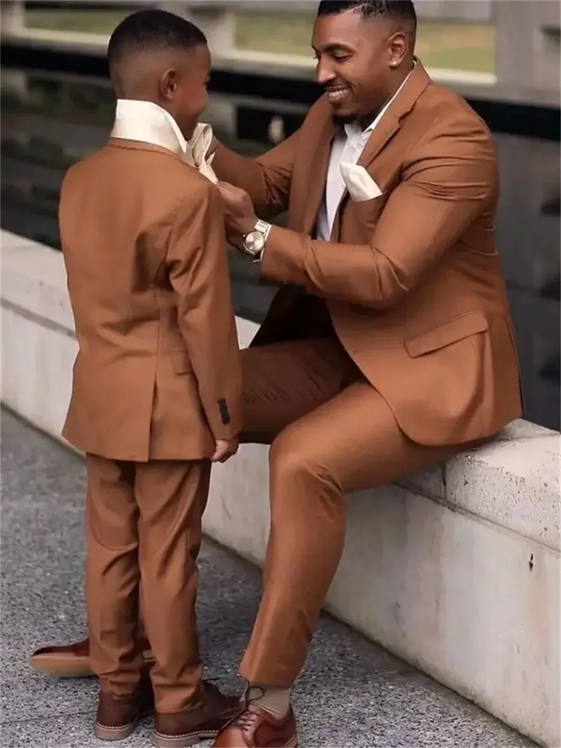 2 Pieces Dark Brown Men Suits  - مراجعة Formal Men Party Wear Jacket وسعره