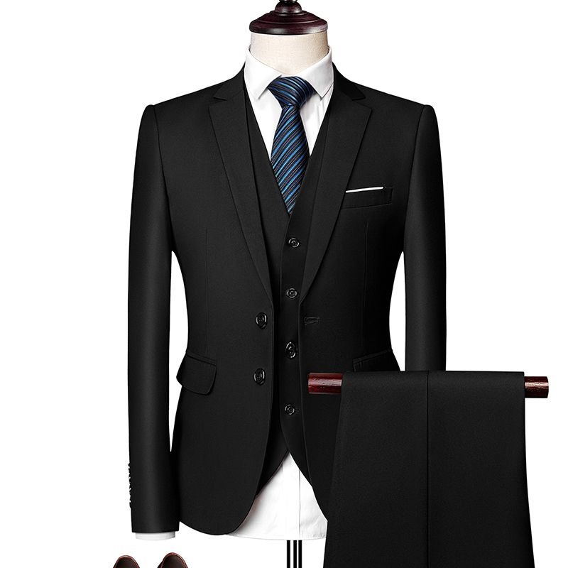 Korean Style Slim Fit Men's Su - مراجعة Men Formal Wear Wedding Guest وسعره