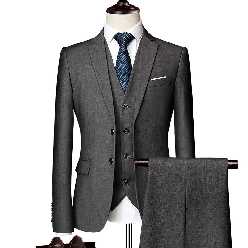 Korean Style Slim Fit Men's Su - مراجعة Men Formal Wear Wedding Guest وسعره