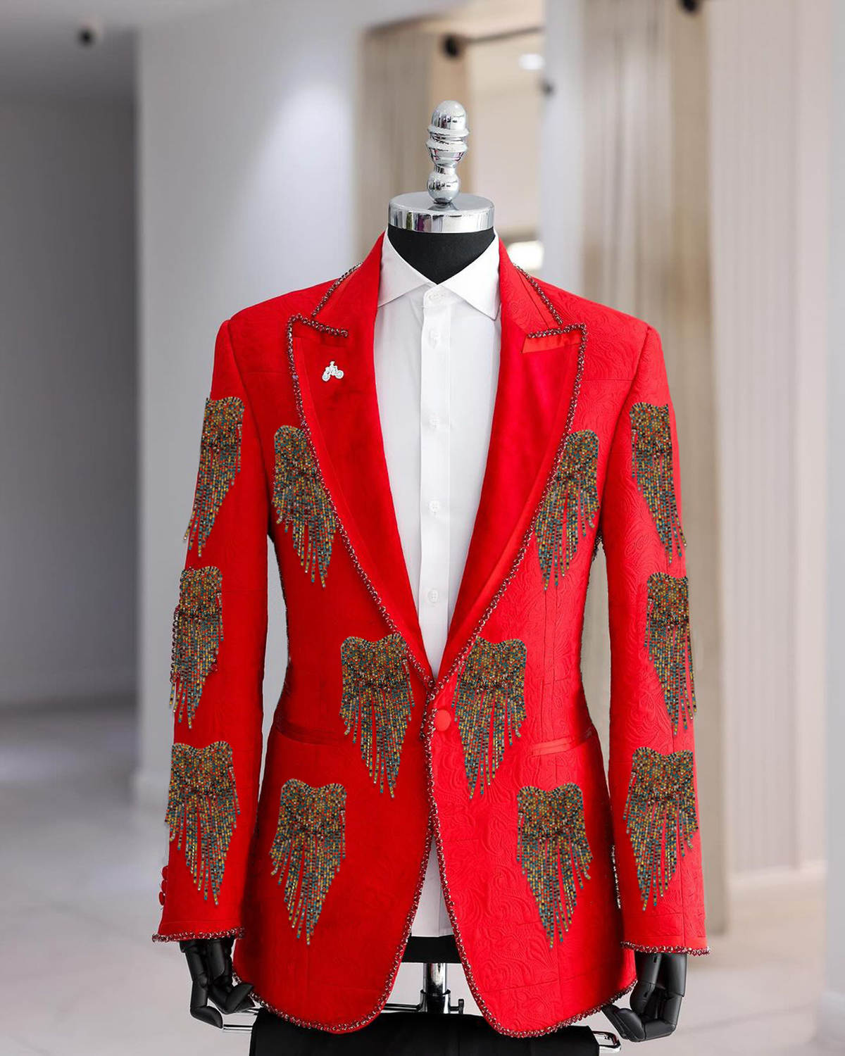 Fashion Wedding Men Suit Cryst - مراجعة Formal Wear For Men Black Suit وسعره