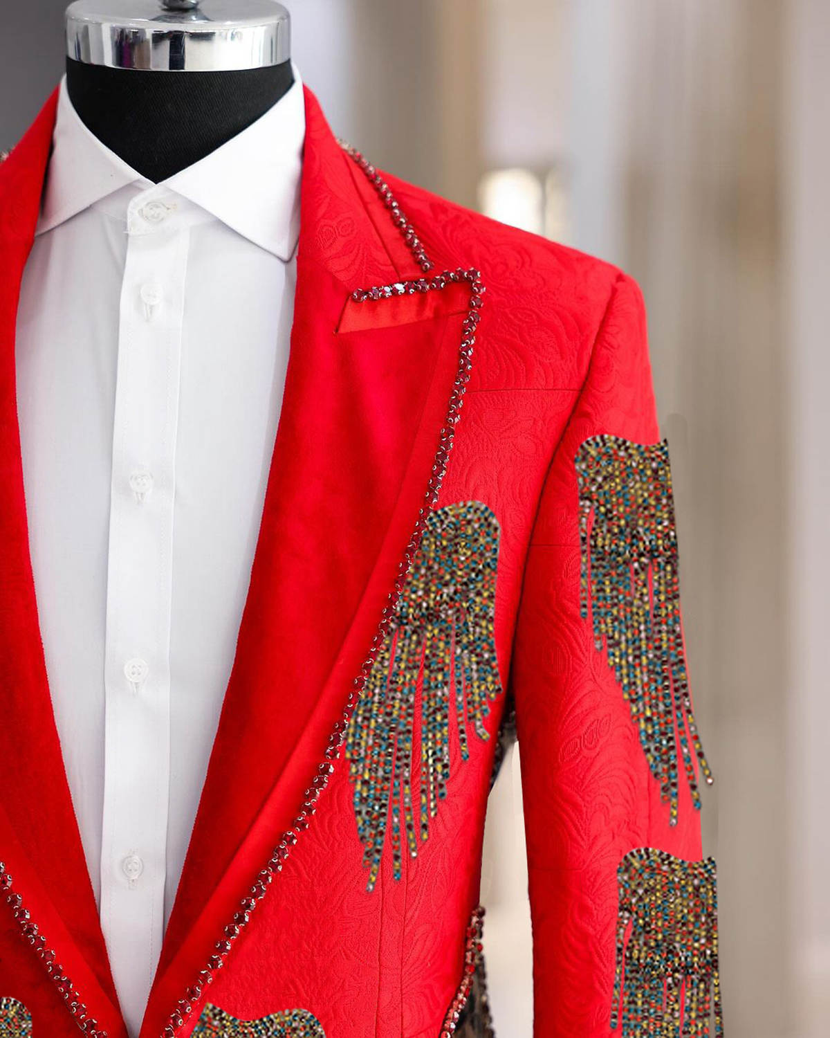 Fashion Wedding Men Suit Cryst - مراجعة Formal Wear For Men Black Suit وسعره