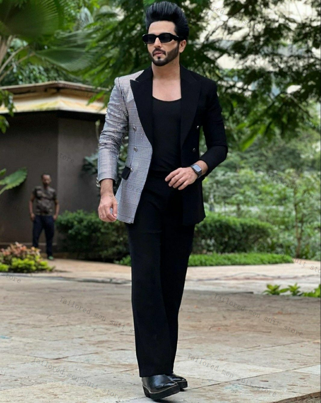 Black Men Suits Set 2 Pieces C - مراجعة Men Formal Wear Wedding Guest وسعره