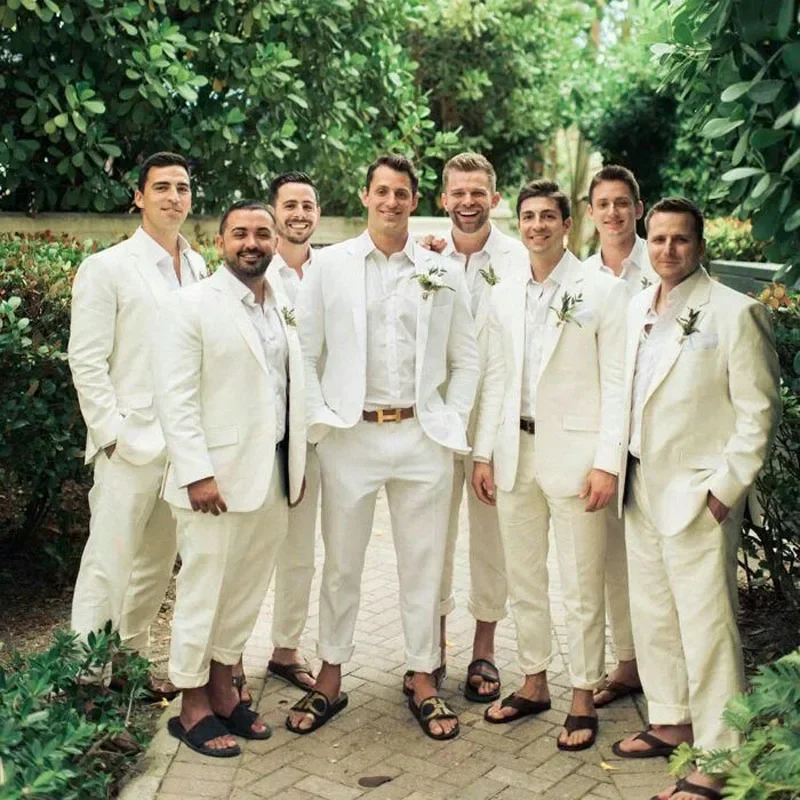 Linen Wedding Tuxedo For Men S - مراجعة Men Formal Wear Summer وسعره
