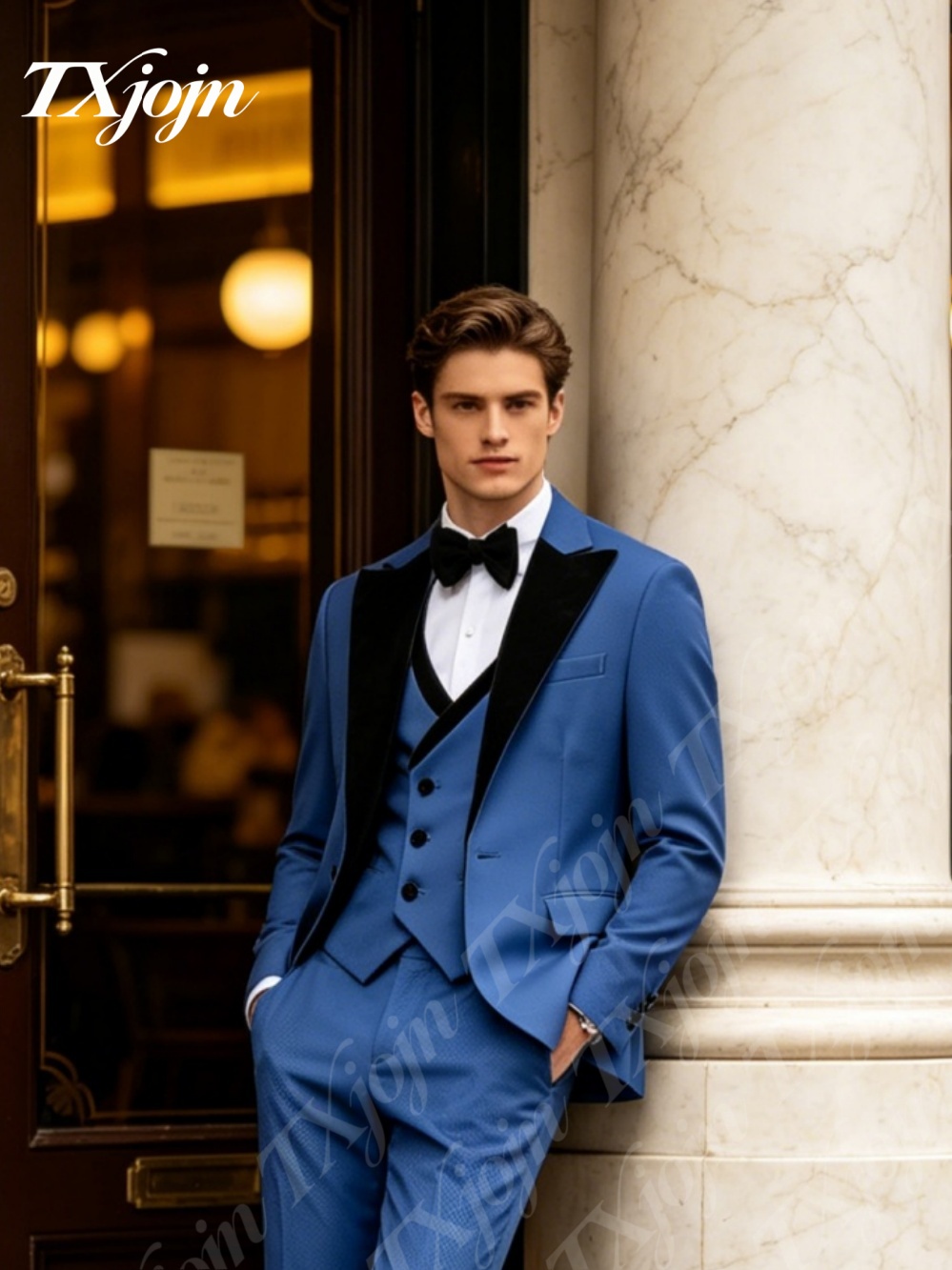Premium Royal Blue 3PCS Formal - مراجعة Formal Wear For Men Black Suit وسعره