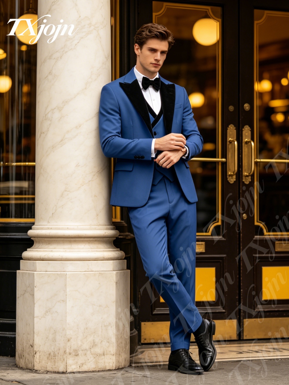 Premium Royal Blue 3PCS Formal - مراجعة Formal Wear For Men Black Suit وسعره