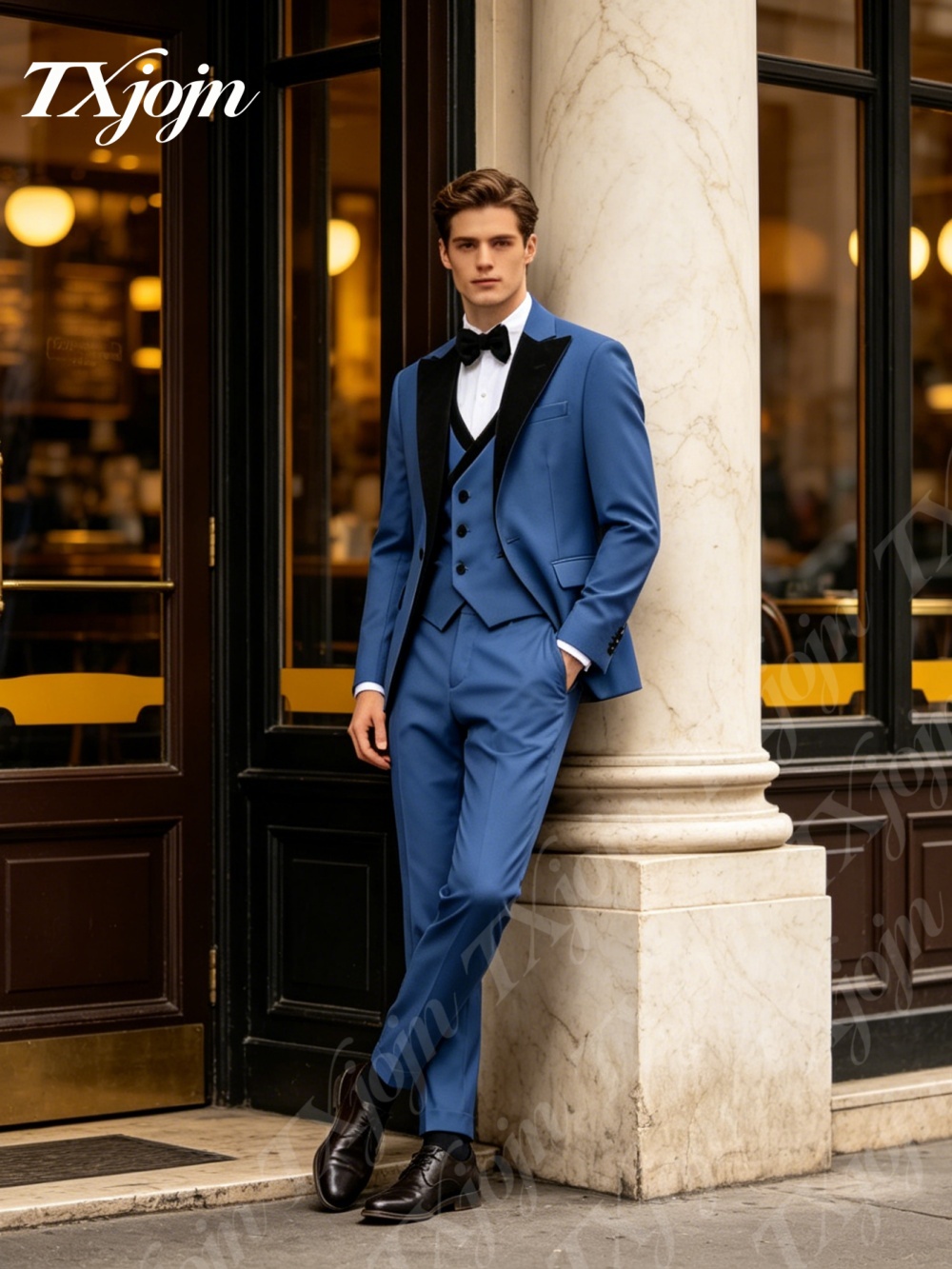 Premium Royal Blue 3PCS Formal - مراجعة Formal Wear For Men Black Suit وسعره