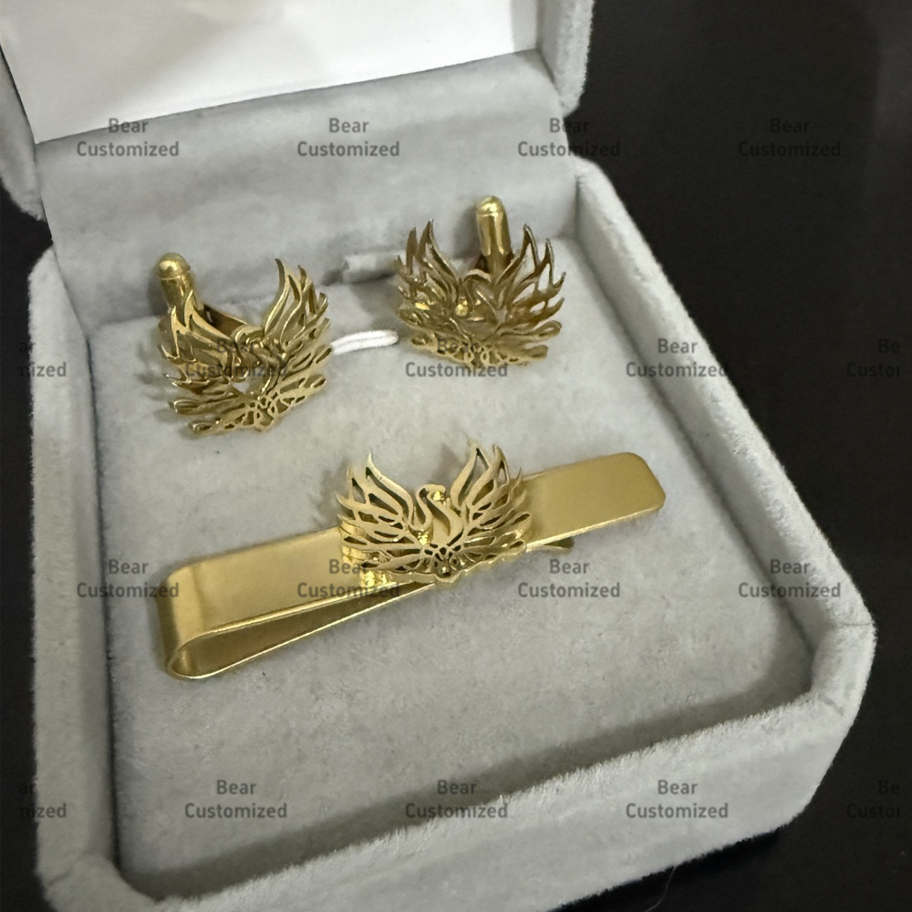 Custom Cufflink Tie Set Bar Pe - مراجعة Men'S Formal Wear In Wedding وسعره