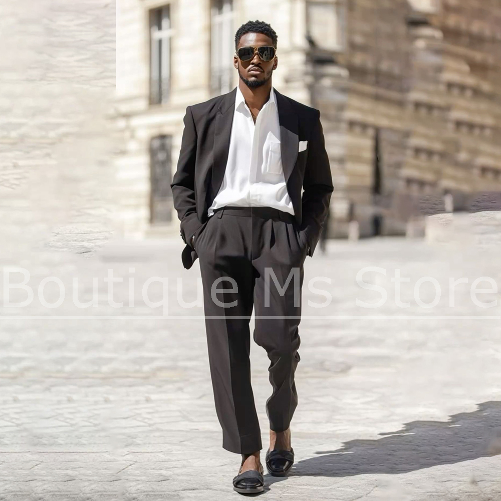 Dark Brown Men's Suit 2 Piece  - مراجعة Men'S Formal Wear In Wedding وسعره