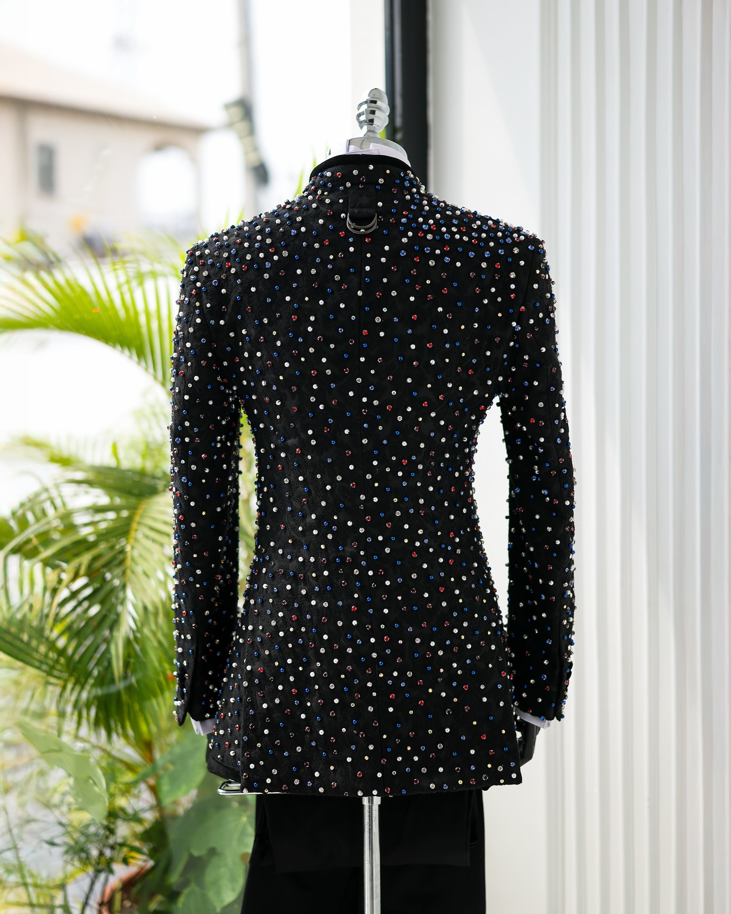 Colorful Crystals Men Suits Se - مراجعة Formal Wear For Men Black Suit وسعره