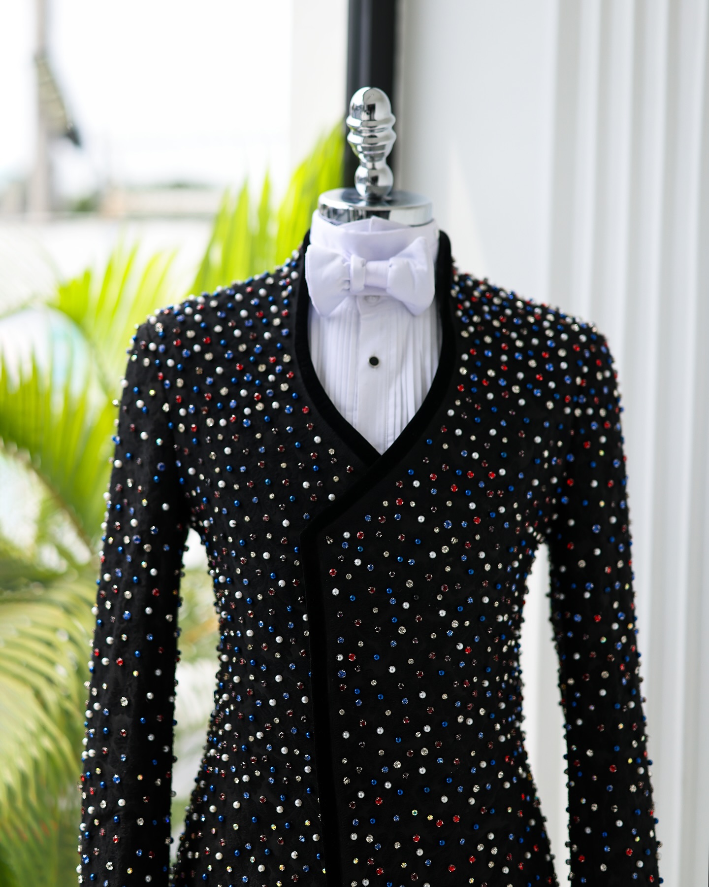 Colorful Crystals Men Suits Se - مراجعة Formal Wear For Men Black Suit وسعره