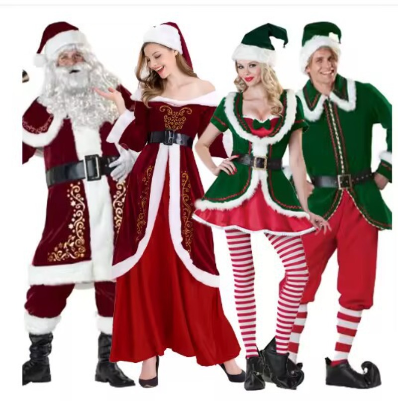 Santa Claus Costume Women Men  - مراجعة Men Formal Wear Set وسعره