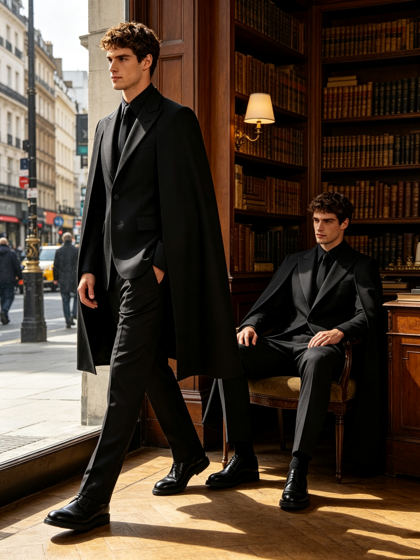 Designer Black Wrap Men Suit S - مراجعة Men Formal Wear Design وسعره