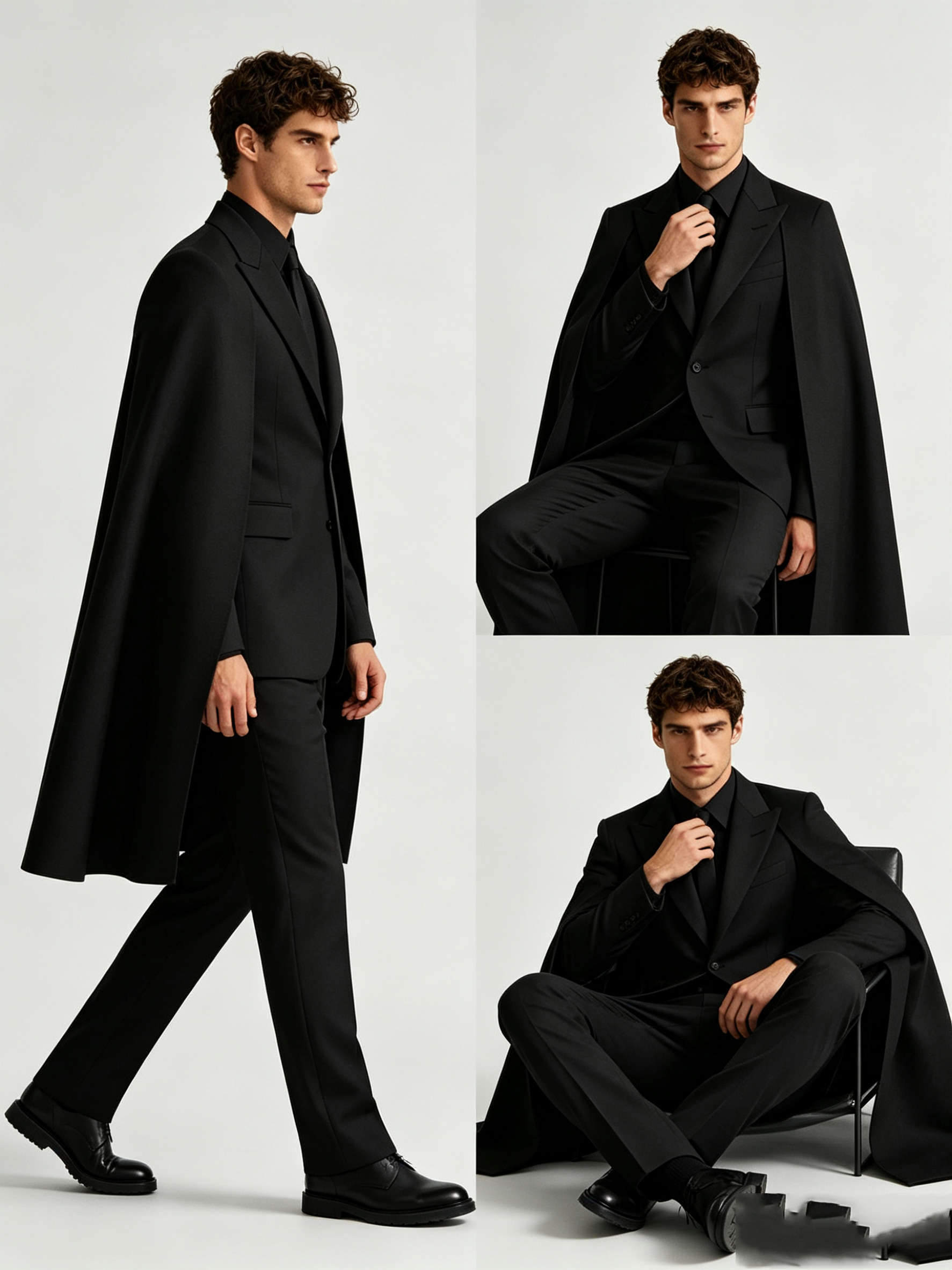 Designer Black Wrap Men Suit S - مراجعة Men Formal Wear Design وسعره