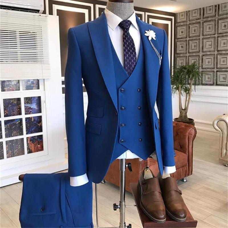 2021 Burgundy Double Breasted  - مراجعة Men'S Formal Wear In Wedding وسعره