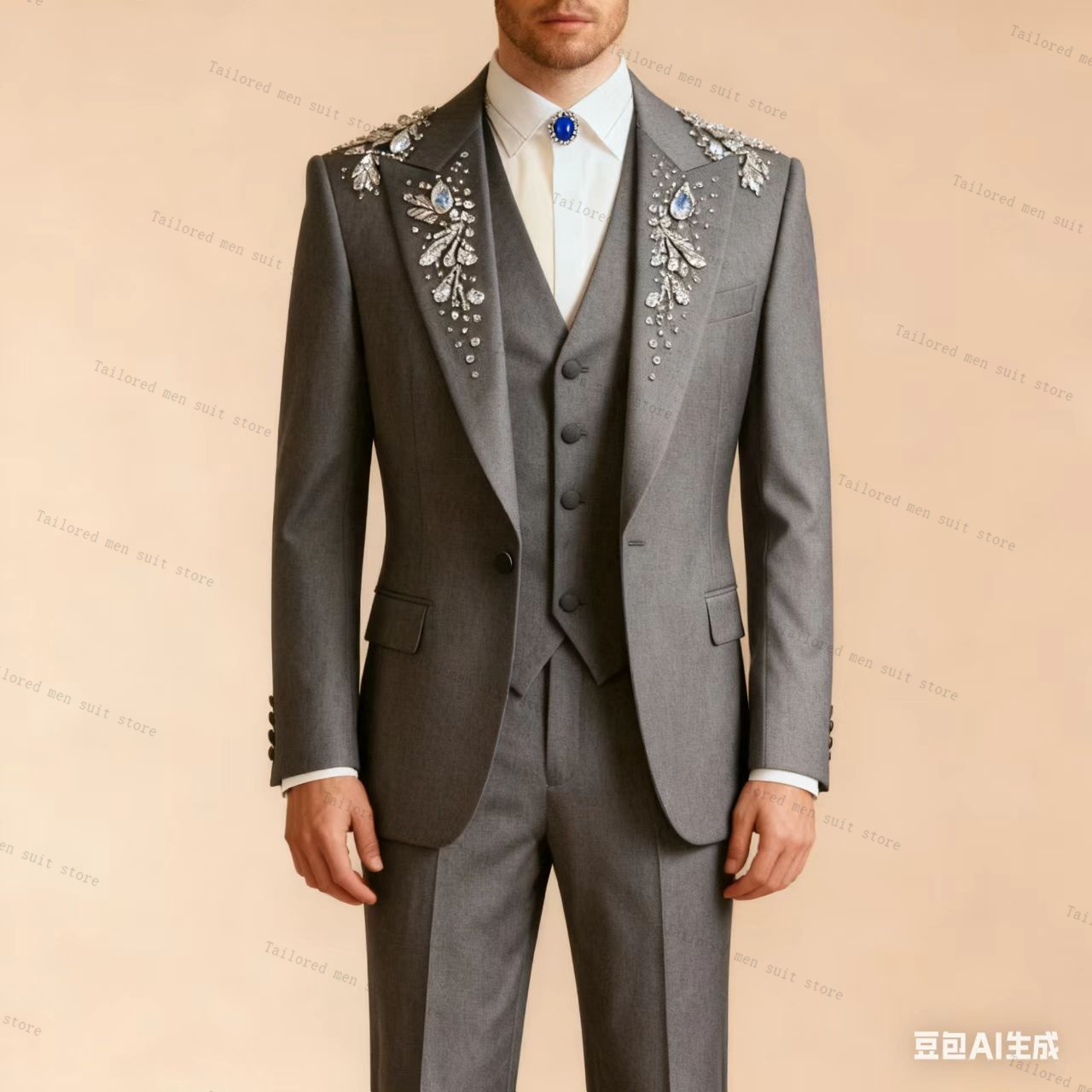 Green Men Suits Pants Set 3 Pc - مراجعة Men Formal Wear Wedding Guest وسعره