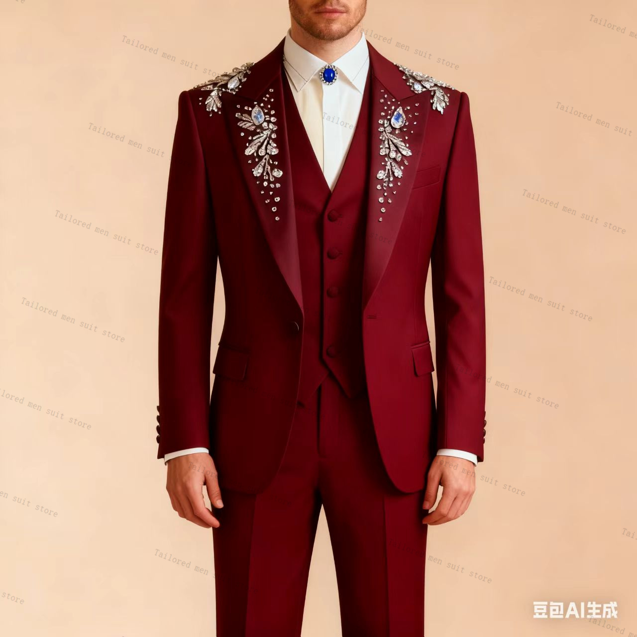 Green Men Suits Pants Set 3 Pc - مراجعة Men Formal Wear Wedding Guest وسعره
