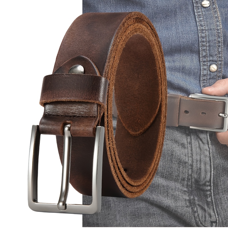 Men's Pin Buckle Durable Genui - مراجعة Men'S Formal Wear Belt وسعره